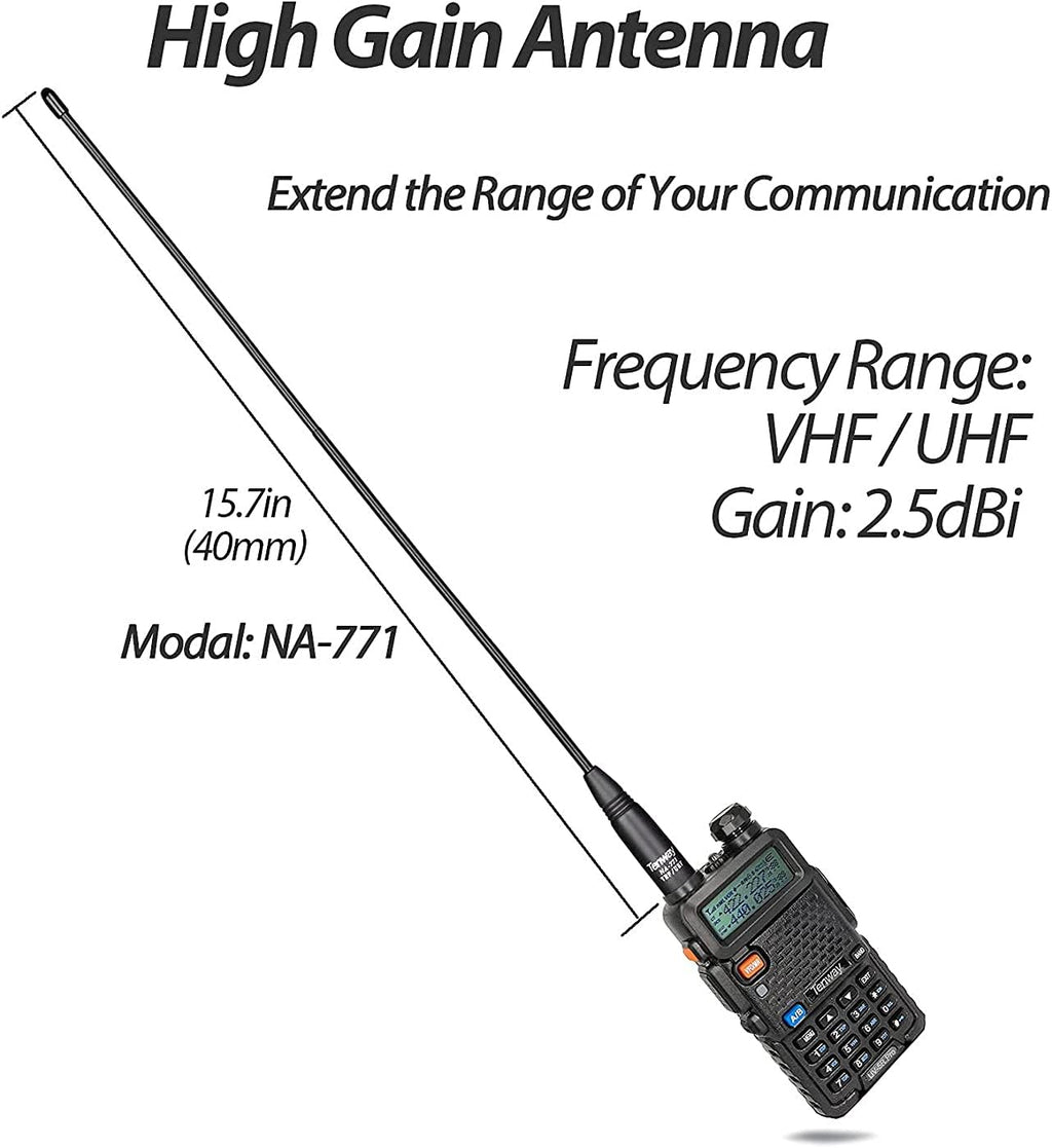 8W Dual Band Two Way Radio with Speaker Mic and Antenna 2Pack P920350