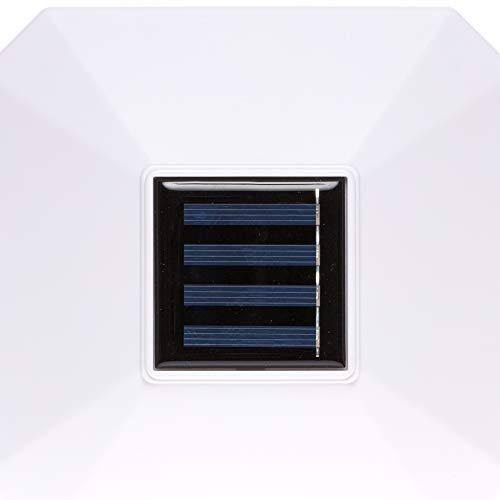 6 Pack White Solar Powered Post Cap Light V28855