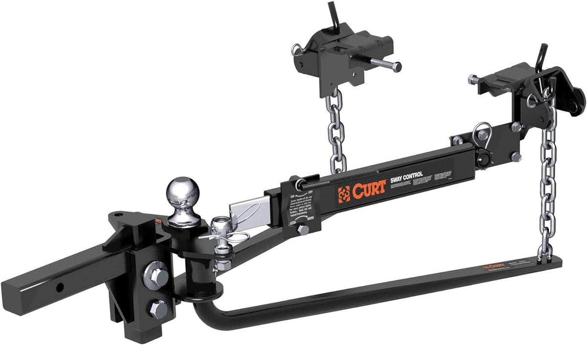 Black Round Bar Weight Distribution Hitch, 2-in Shank, 2-5/16-Inch Ball F9454