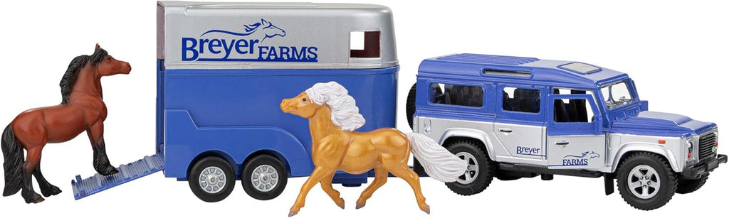 Wooden 19 Piece Playset with 2 Horses 1:32 Scale Z211275