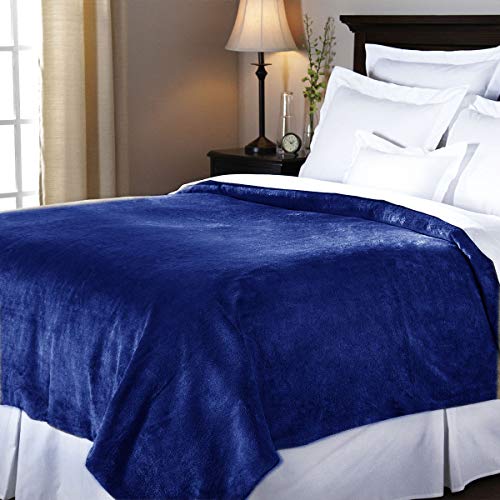 Queen Size Velvet Plush Heated Blanket with 2 Digital Controllers D726419