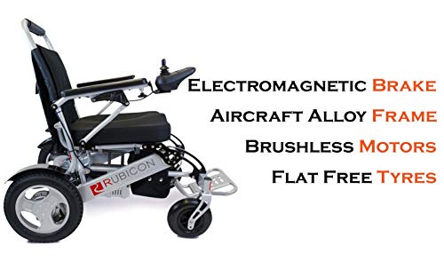 Electric Wheelchair, All Terrain, Powerful Brushless 600W Motors, Heavy Duty, Foldable N8786