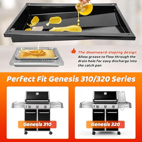 Grease Tray with Catch Pan and Foil Liner 10Pcs Aluminum Liner G70605