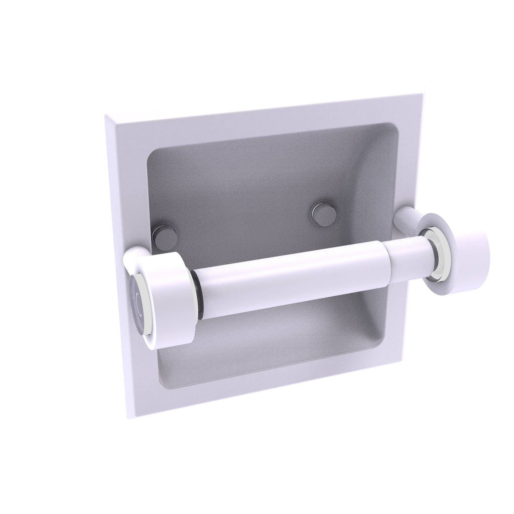 Recessed Toilet Paper Holder Unlacquered Brass H4170