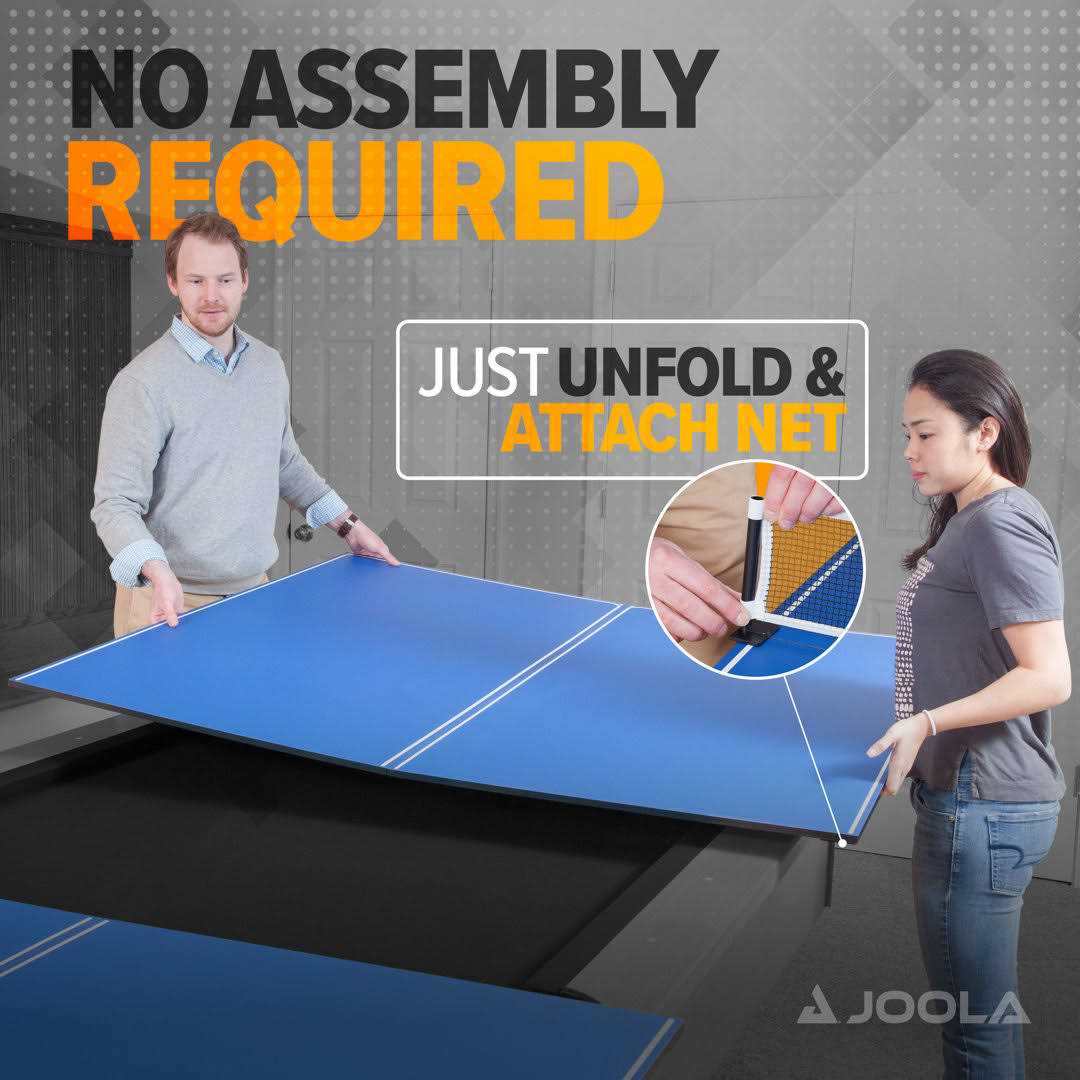 4-Piece Table Tennis Table Conversion Top with Ping Pong Net Set L468077