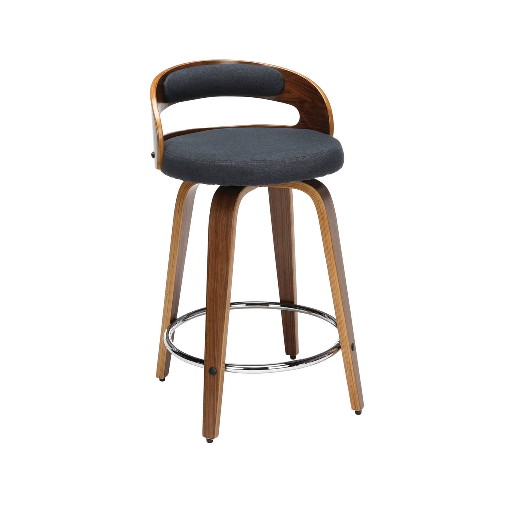 Beige Bentwood Swivel Stool P791744