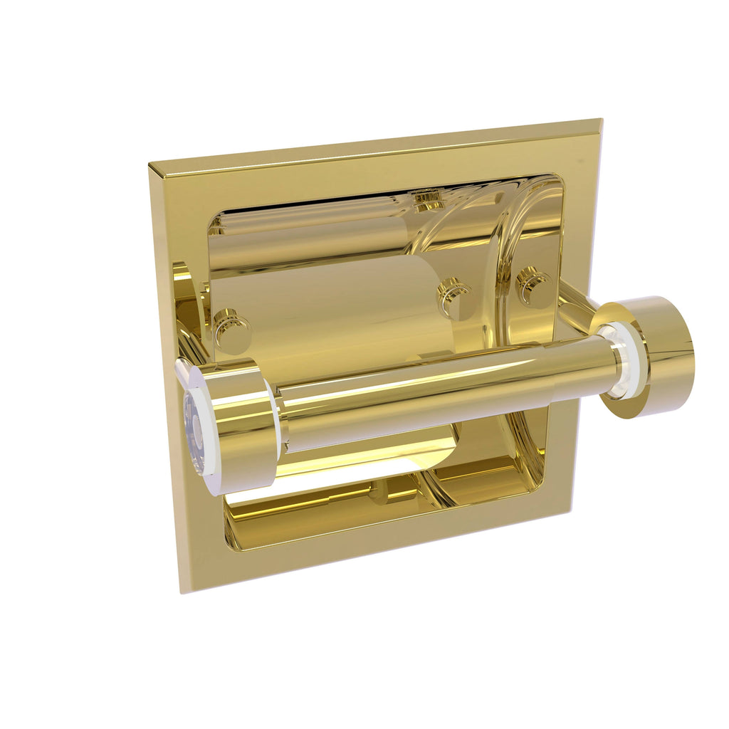 Recessed Toilet Paper Holder Unlacquered Brass H4170