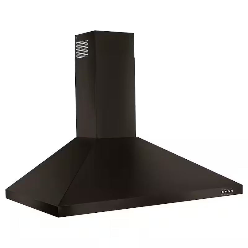 30 in. Wall Mount Range Hood in Black Stainless A911