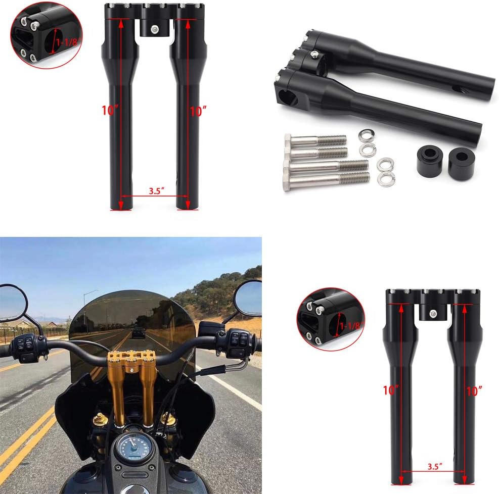 1 1/8" Club Style Handlebars with 10" or 11" Bar Risers X6400