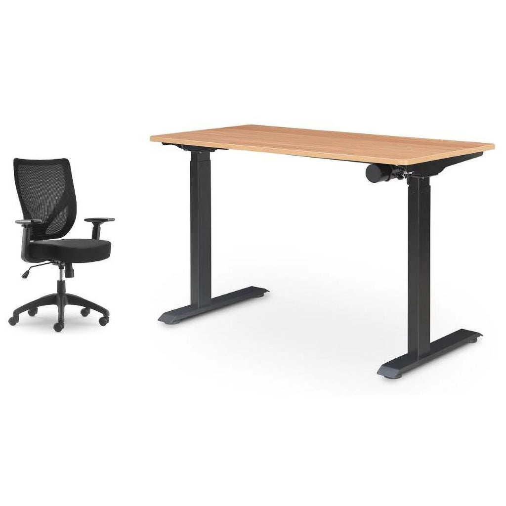 Standing Desk and Mesh Office Chair J885