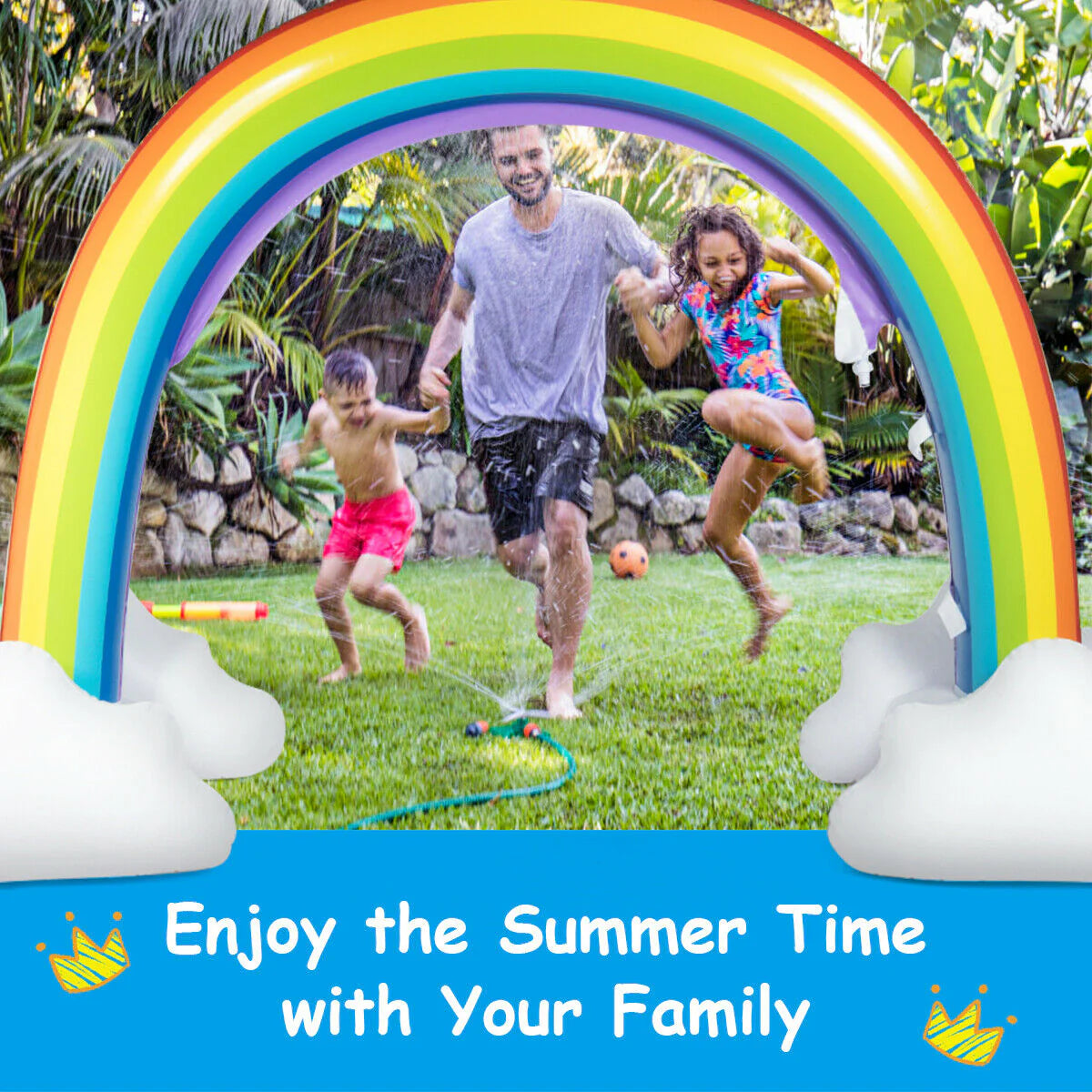 Inflatable Rainbow Sprinkler Water Toy B571139
