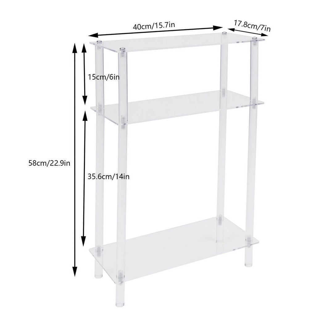 Acrylic Narrow Side Table V27486