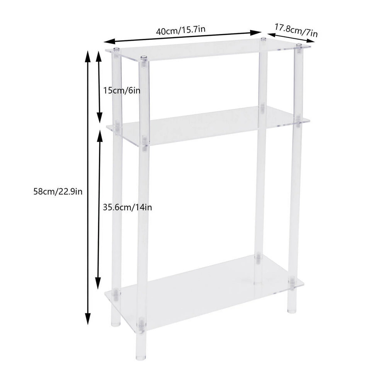 Acrylic Narrow Side Table V27486