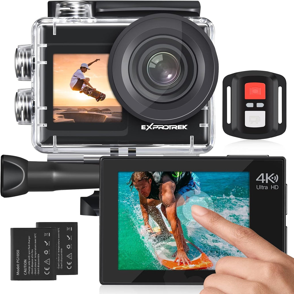 4K Waterproof Action Camera with Touch Screen and Remote Control H99087