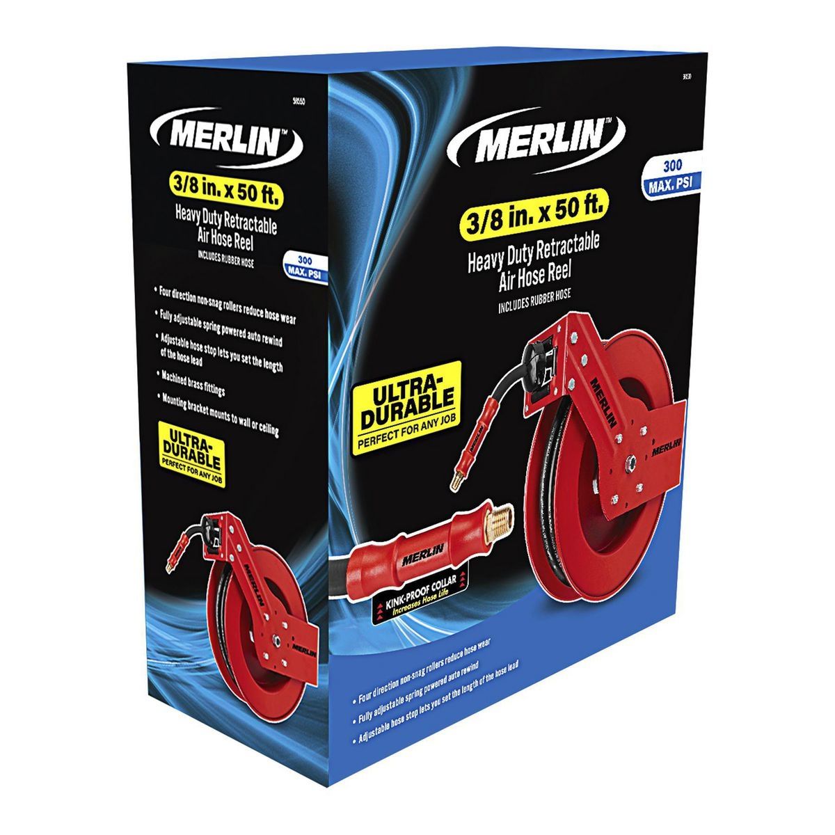 3/8 in. x 50 Ft. Retractable Air Hose Reel W63232
