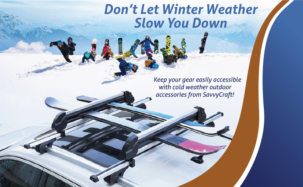 2PCS Universal Car Ski Snowboard Roof Racks Mount Y17517