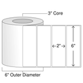 6x22 x 2x22 Inkjet Weatherproof White Gloss Labels, 1 Roll X727
