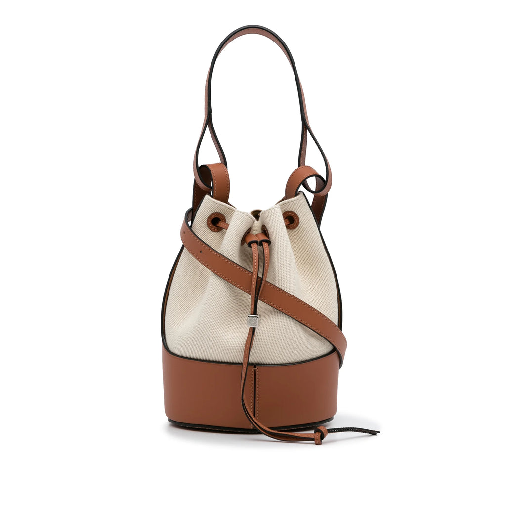 Brown Canvas Bucket Bag T76300