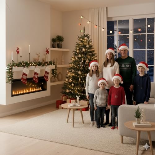 Plush Santa Hat 6 Pack Z7529