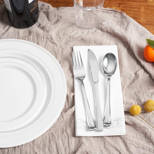 Gold Disposable Plastic Dinnerware Set of 50 R4831