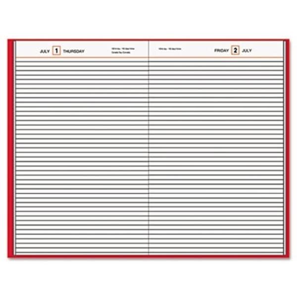 Red Recycled Daily Diary C86969