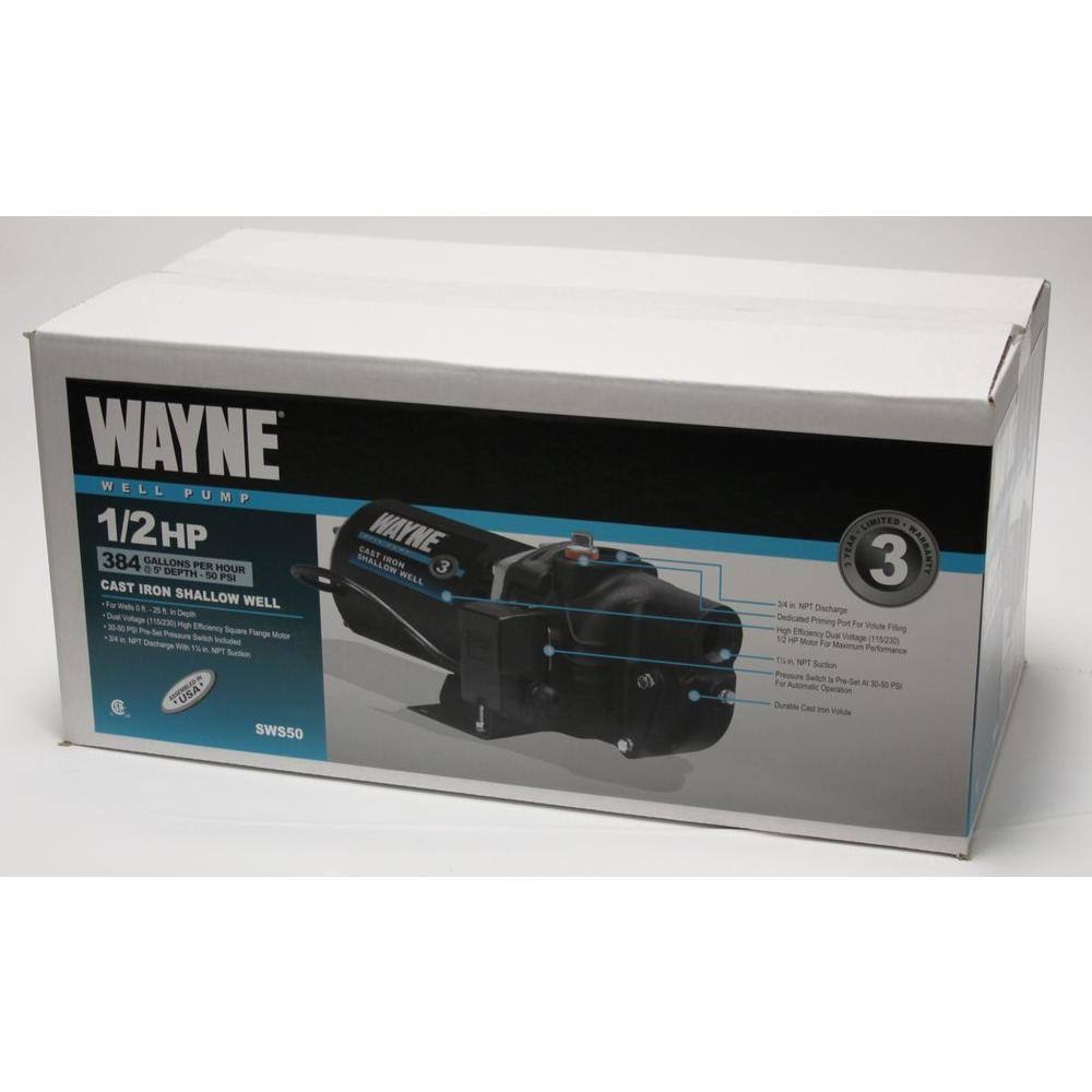 1/2 HP Cast Iron Shallow Well Jet Pump R74668
