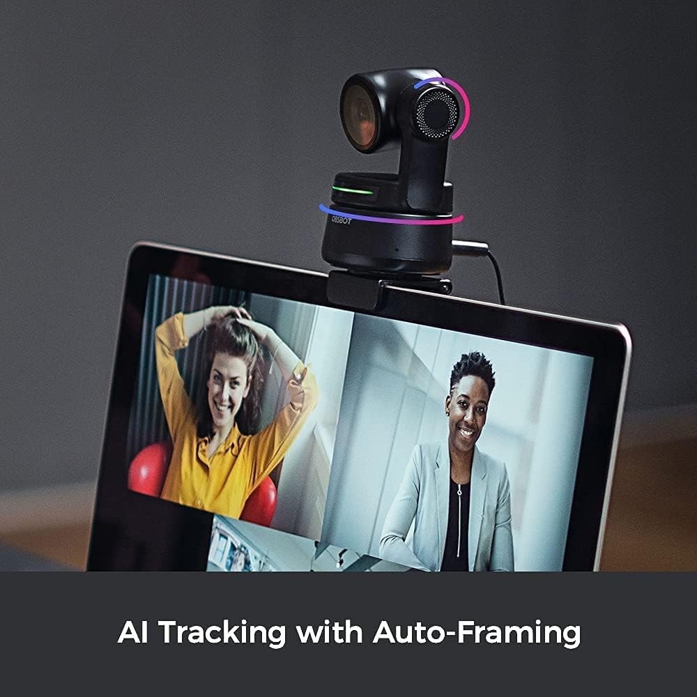 1080p PTZ Webcam with AI Framing and Gesture Control W490264