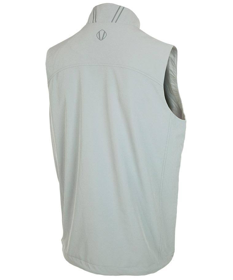Men's Kiefer Half-Zip Lined Wind Vest Charcoal Moss Green L K4635