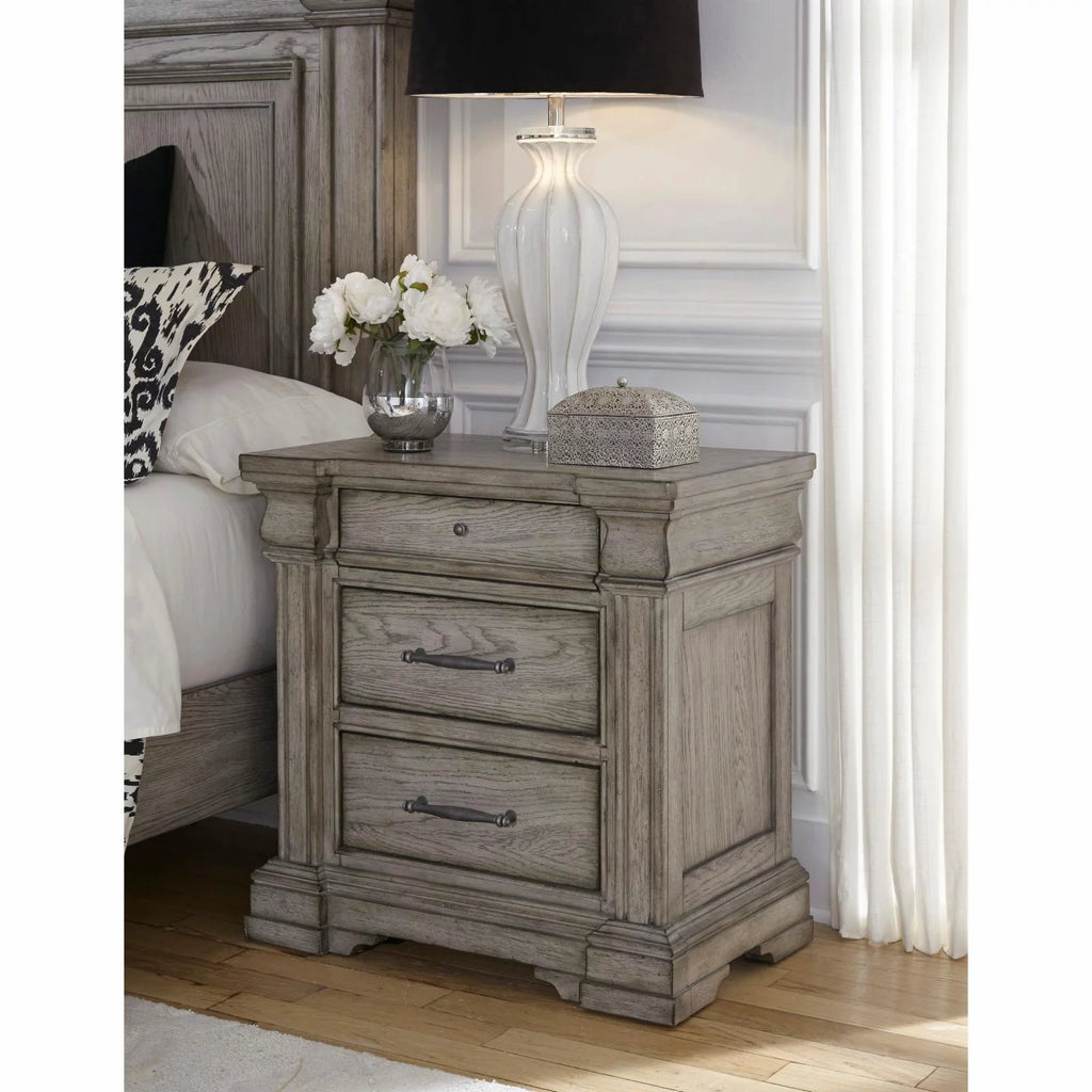 3 Drawer Wood Nightstand K267055