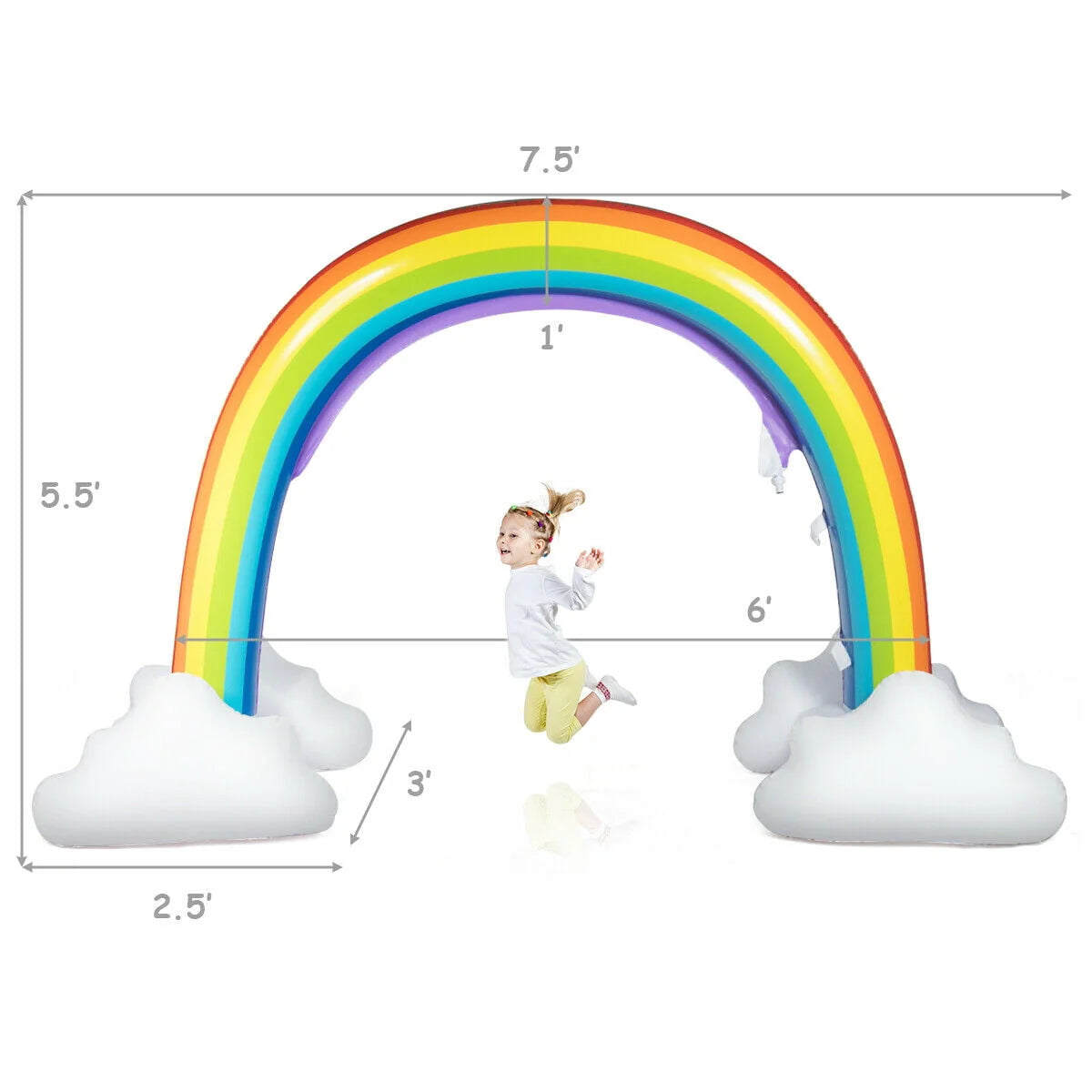 Inflatable Rainbow Sprinkler Water Toy B571139