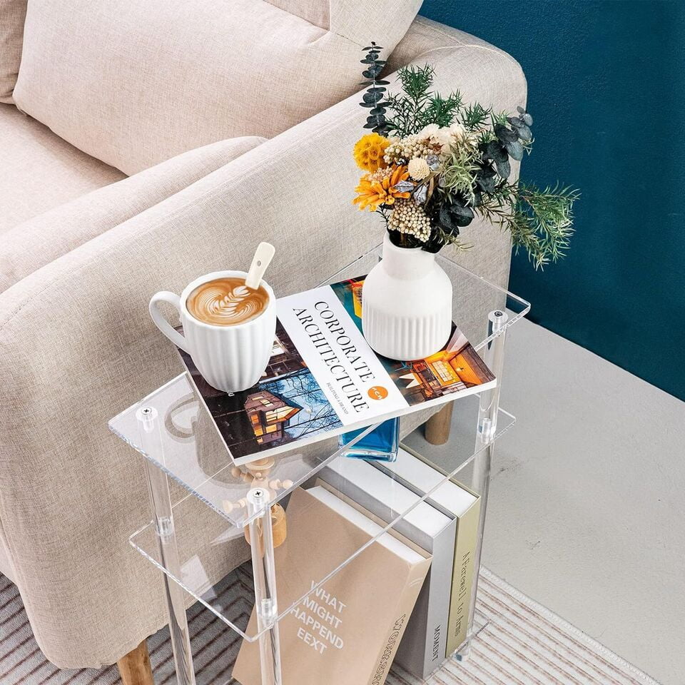 Acrylic Narrow Side Table V27486