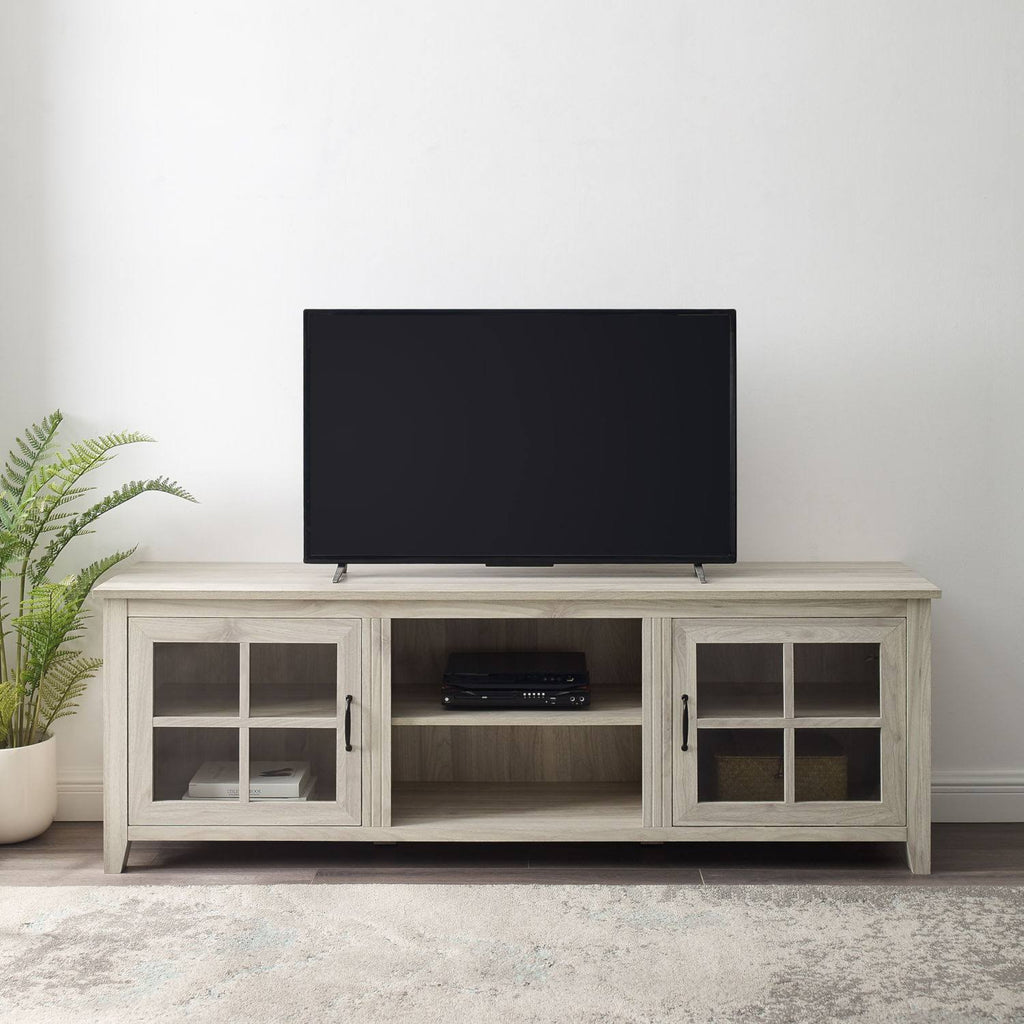 Birch Glass Door TV Console O743