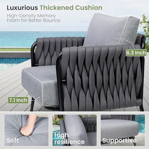 6-Piece Outdoor Patio Furniture Set with Coffee Table C8621