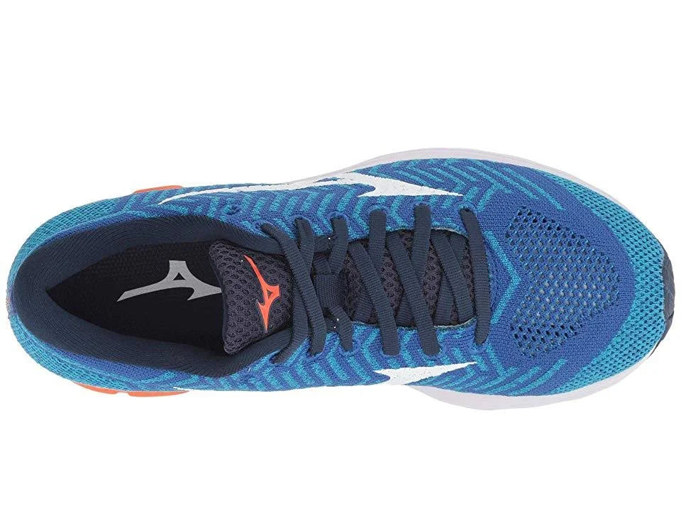 Men's Waveknit R2 Running Shoe, Nautical Blue-Red Orange, Size 8 V8894