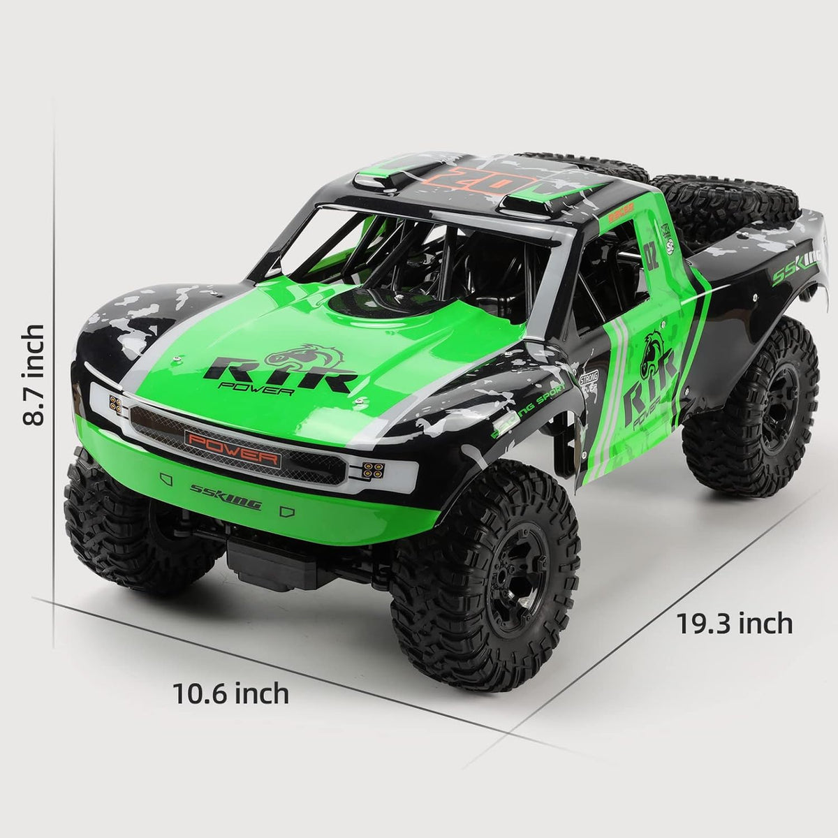2.4 GHz Waterproof 4WD RC Monster Truck with 2 Rechargeable Batteries C6920