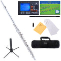 Silver Plated Flute with Case, Tuner, Stand K650