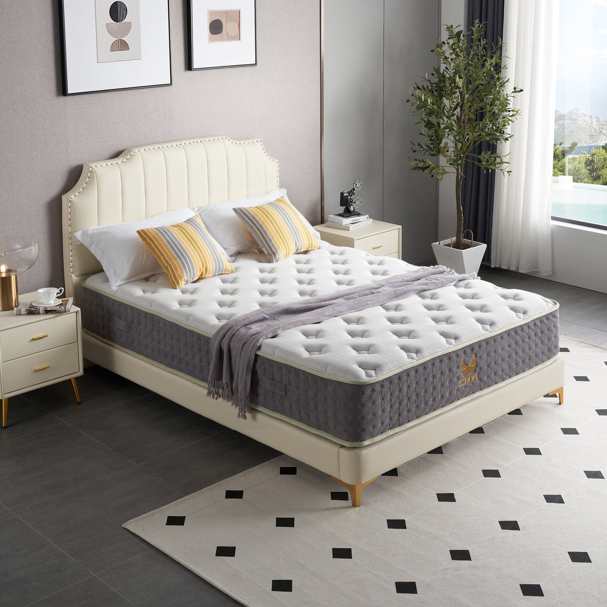 12 inch Medium-Firm Gel Memory Foam Hybrid Mattress K530731