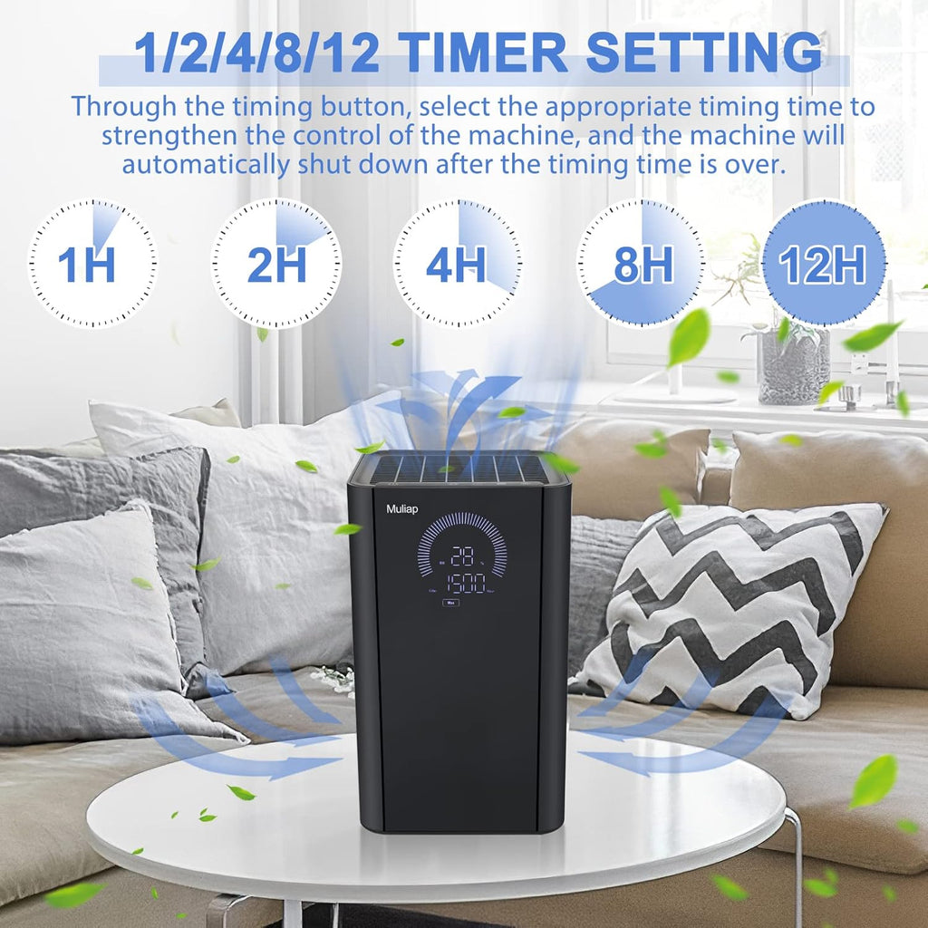 Black H13 True HEPA Air Purifier K618