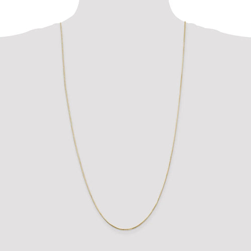 14kt Yellow Gold 1.2mm Octagonal Snake Chain 30 inch Lobster Clasp H548820