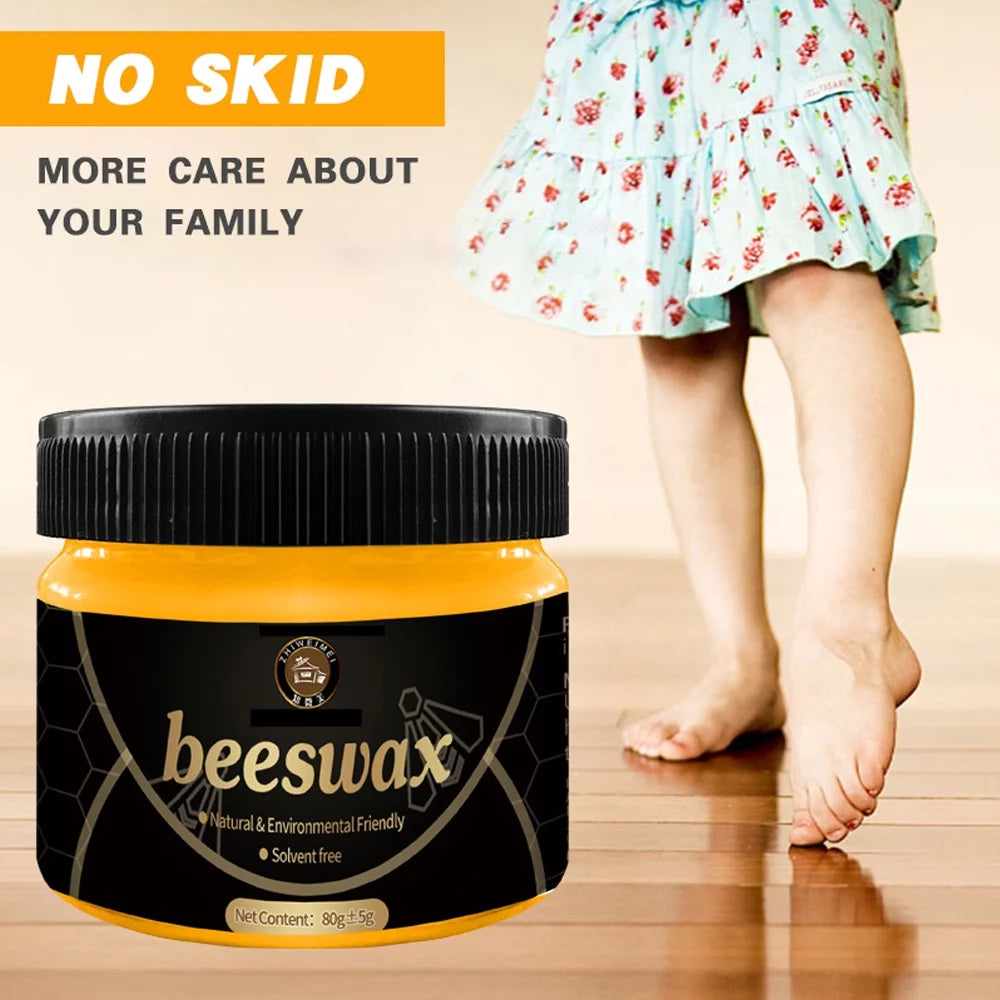 2Pcs Natural Beeswax Wood Furniture Cleaner and Polish H61572