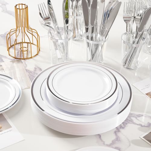 Gold Disposable Plastic Dinnerware Set of 50 R4831