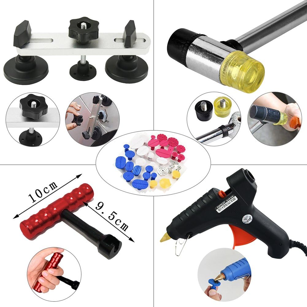 Paintless Dent Repair Kit with Slide Hammer V18276