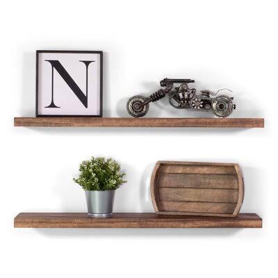 2 Piece Poplar Solid Wood Floating Shelf K3918