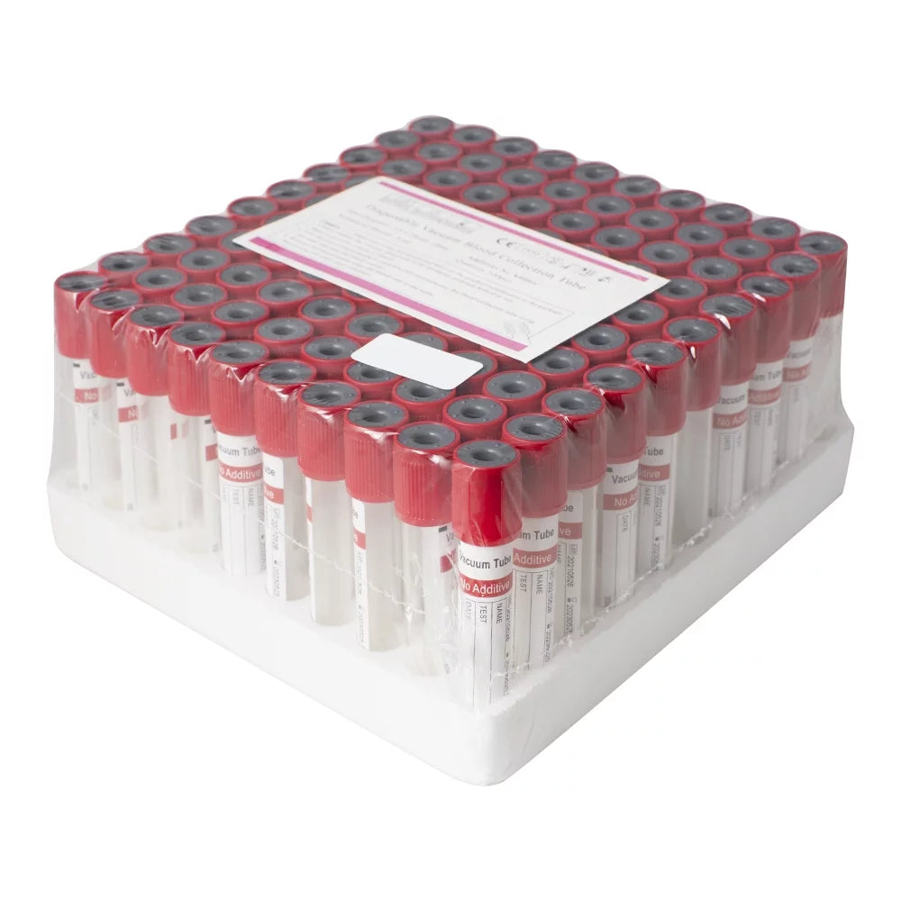 Glass Vacuum Blood Collection Tubes 12 x 75mm 5mL 100pcs W3348