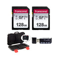 2 Transcend 128GB UHS-I U3 SD Memory Cards I371