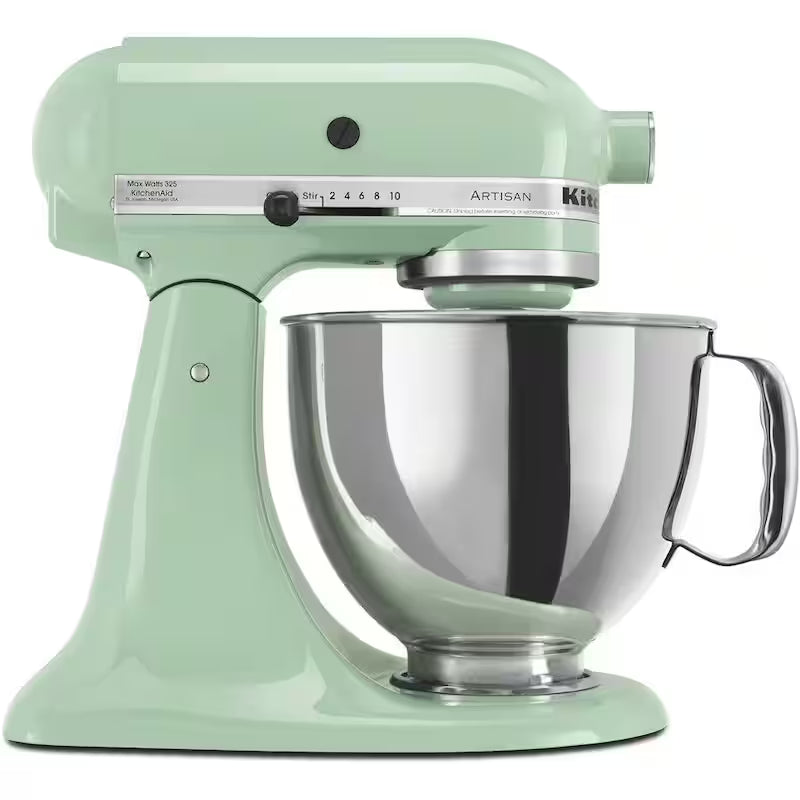 5 Qt. 10-Speed Pistachio Green Stand Mixer with Attachments L982
