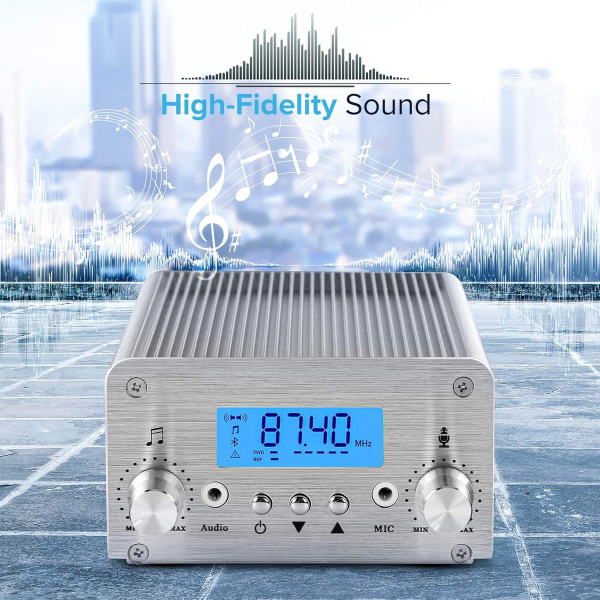 15W FM Broadcast Transmitter 87~108MHz W4158