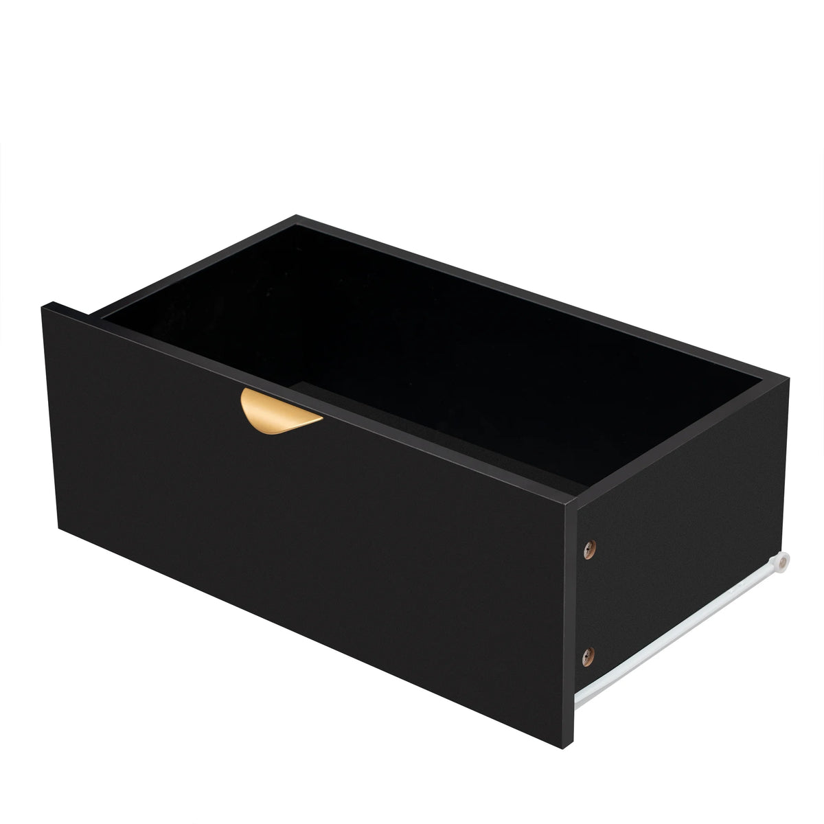 Black 60" Wood Sideboard Buffet Cabinet with 3 Drawers and Adjustable Shelves E9042
