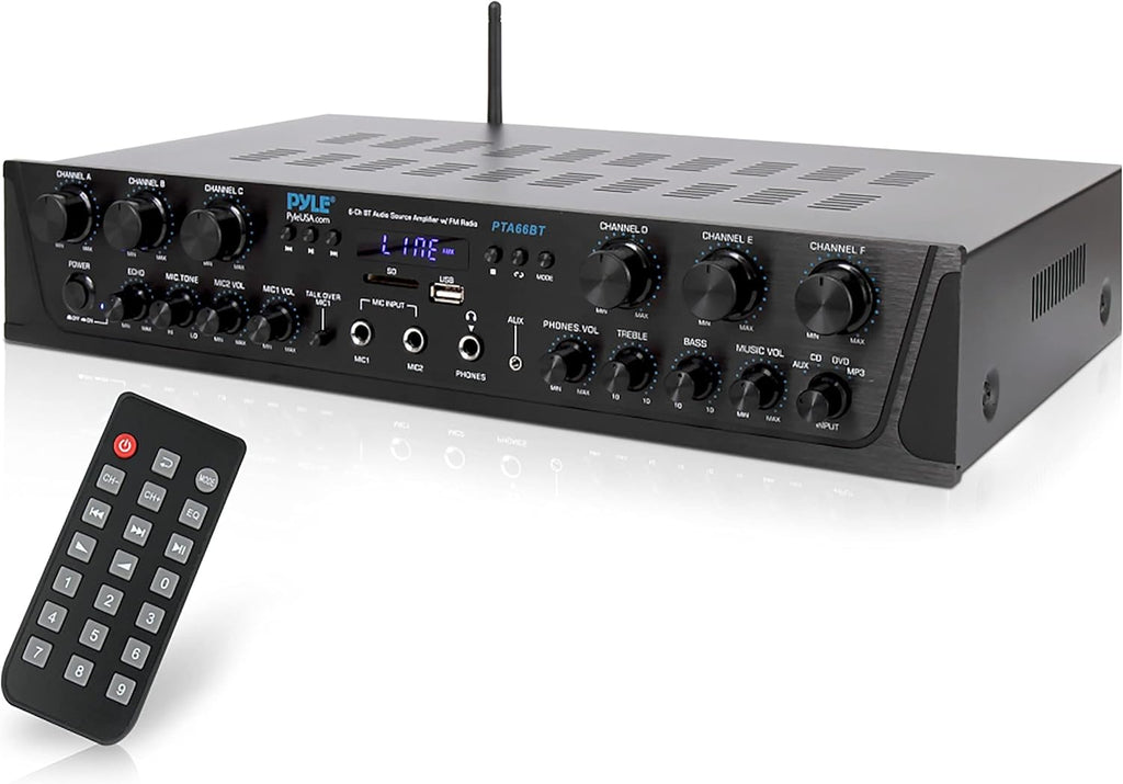6 Channel 600 Watt Bluetooth Stereo Receiver Amplifier F86973