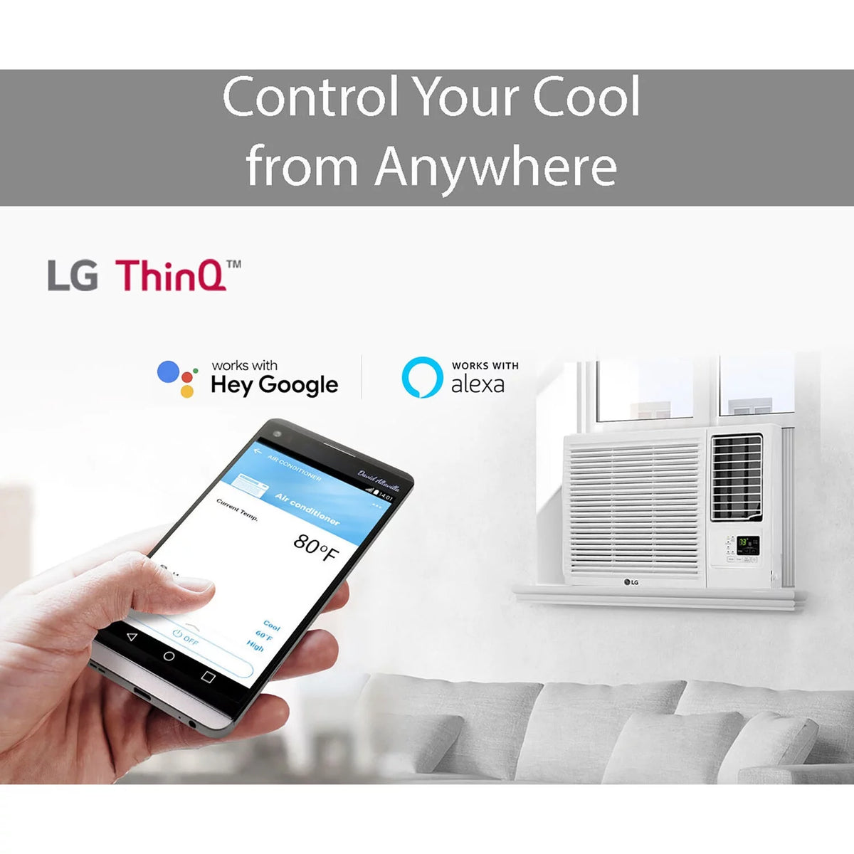12,000 BTU Heat and Cool Window Air Conditioner with Wi-Fi Controls N482